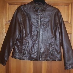 FAUX leather Jacket.